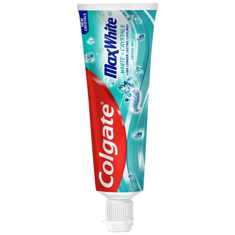 COLGATE Max White Pasta do zębów White+Crystals 75ml COLGATE Max White Pasta do zębów White+Crystals 75ml