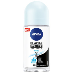 Nivea Dezodorant INVISIBLE PURE roll-on damski 50ml