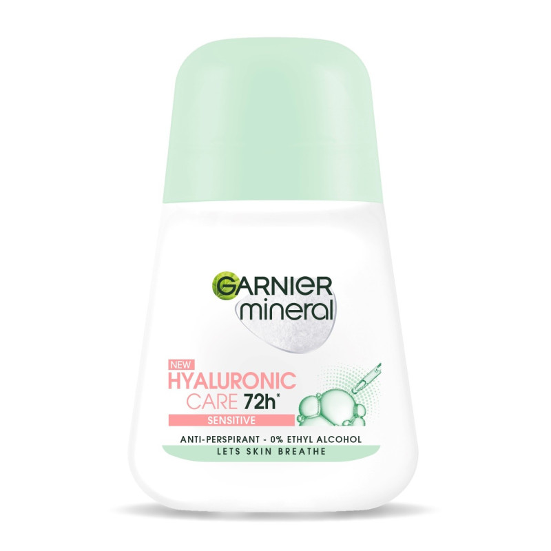 Garnier Mineral Dezodorant roll-on 72H Hyaluronic Care - Sensitive 50ml Garnier Mineral Dezodorant roll-on 72H Hyaluronic Care - Sensitive 50ml