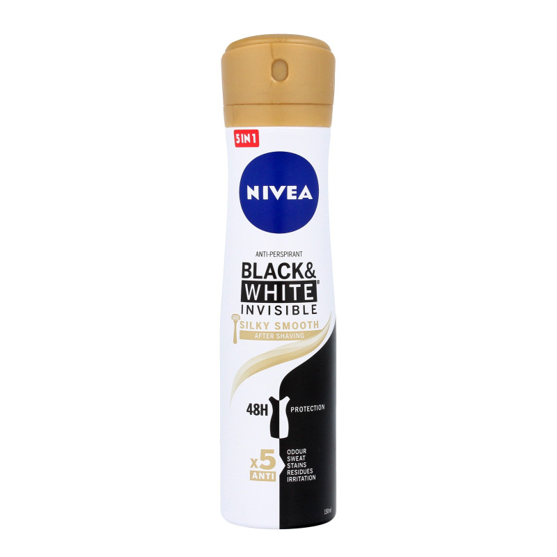 Nivea Dezodorant INVISIBLE SILKY SMOOTH spray damski  150ml