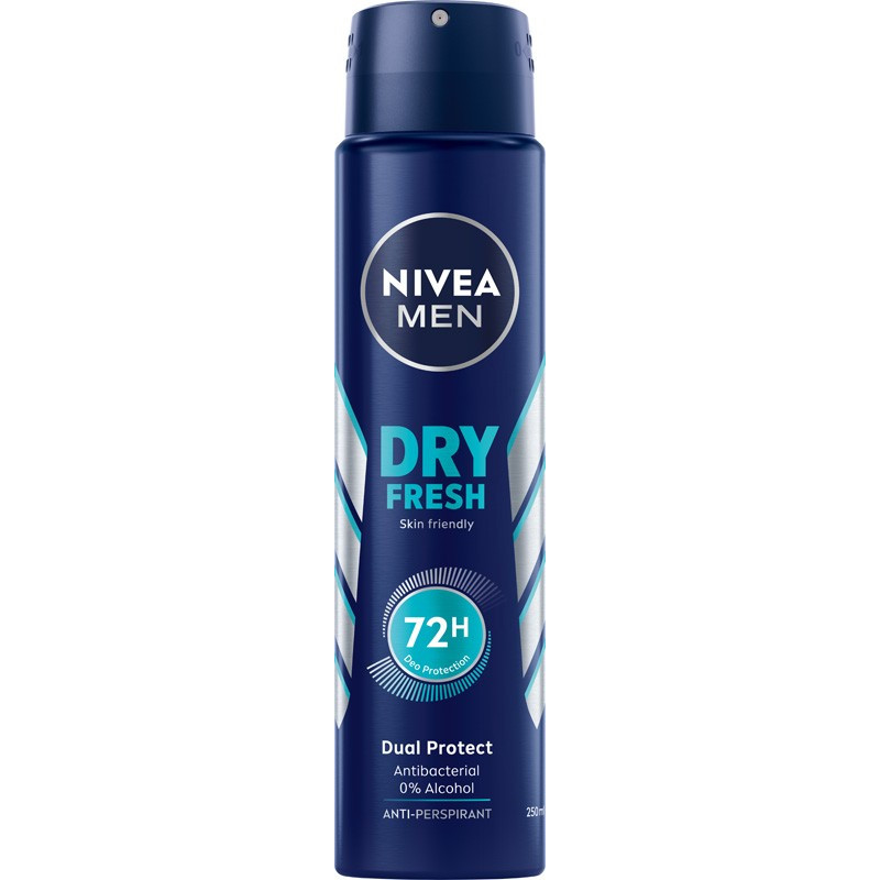 Nivea Dezodorant DRY FRESH spray męski 250ml Nivea Dezodorant DRY FRESH spray męski 250ml