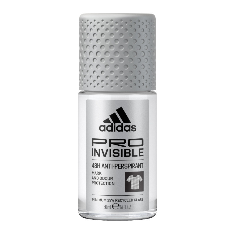 Adidas Pro Invisible Dezodorant roll-on dla mężczyzn 50ml Adidas Pro Invisible Dezodorant roll-on dla mężczyzn 50ml