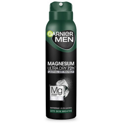 Garnier Men Dezodorant spray Magnesium Ultra Dry 72h - Lasting Dry Protect 150ml