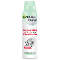 Garnier Mineral Dezodorant spray Magnesium Ultra Dry 72h - Lasting Dry Protect 150ml