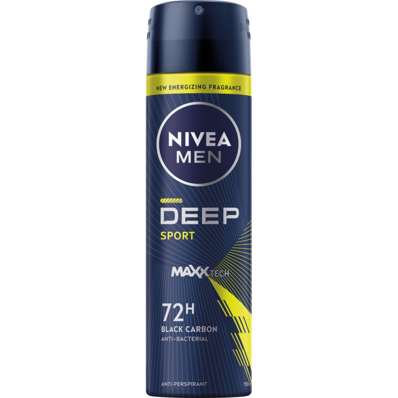 NIVEA MEN Antyperspirant w sprayu Deep Sport 150 ml