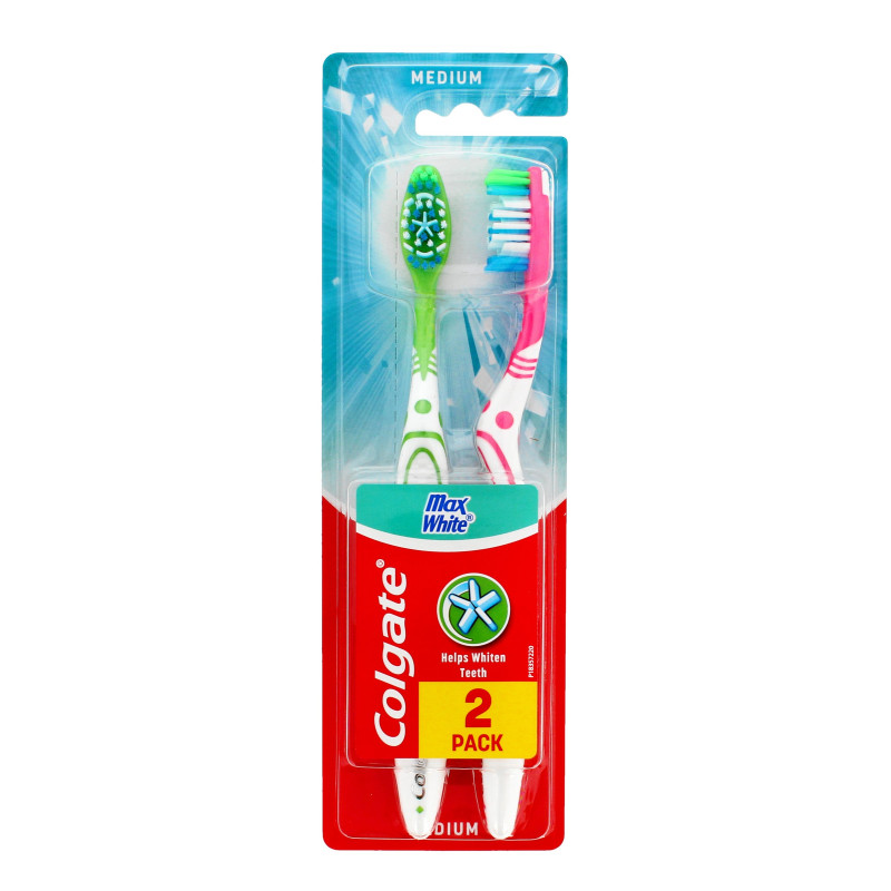 Colgate Szczoteczka Max White śr. 1+1 Gratis Colgate Szczoteczka Max White śr. 1+1 Gratis
