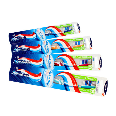 Aquafresh Szczoteczka do zębów All In One Protection - medium 1szt - mix kolorów