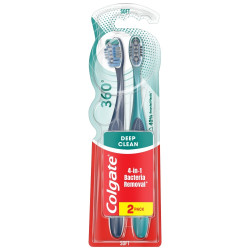 COLGATE Szczoteczka do zębów 360 Deep Clean 1+1 gratis - soft  1op.-2szt