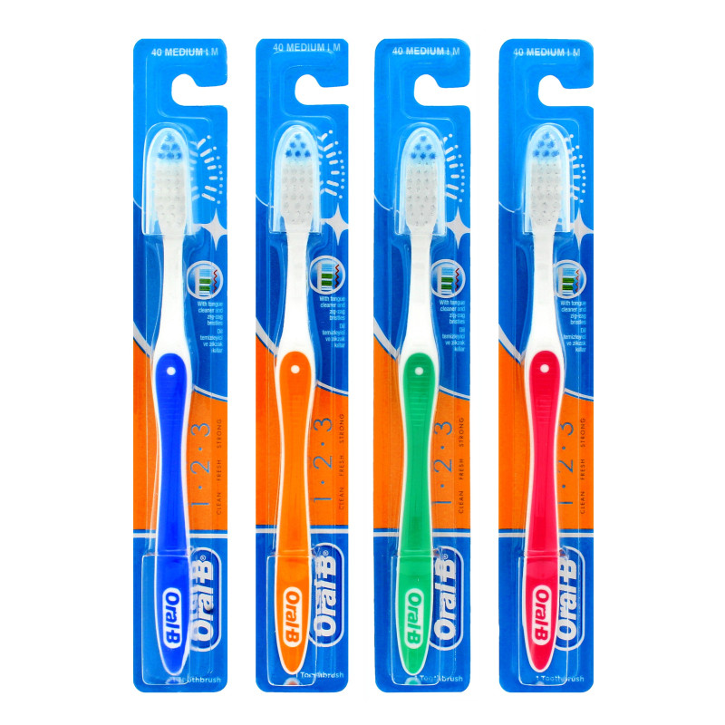 ORAL B SZCZOTECZKA 1.2.3 MEDIUM 40 M ORAL B SZCZOTECZKA 1.2.3 MEDIUM 40 M
