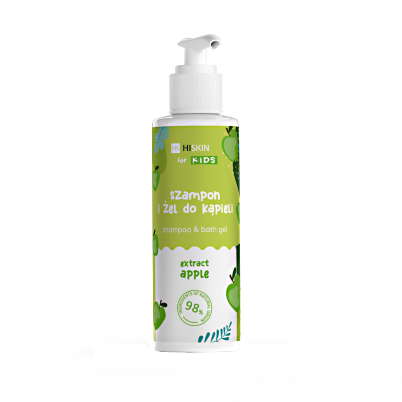 HISKIN for Kids Szampon i żel do kąpieli 2w1 - Extract Apple 280 ml