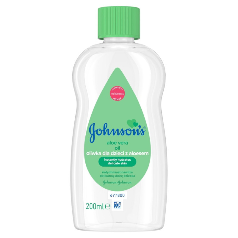 JOHNSON'S Aloe Vera Oil Oliwka dla dzieci z aloesem 200ml