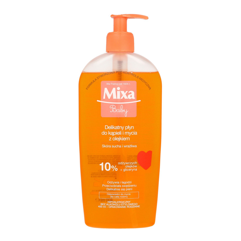 Mixa Baby Płyn do kąpieli i mycia z olejkiem  400ml