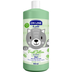 ON LINE Le Petit Baby Żel 3w1 do mycia ciała, włosów i twarzy - Żelkowy 850 ml