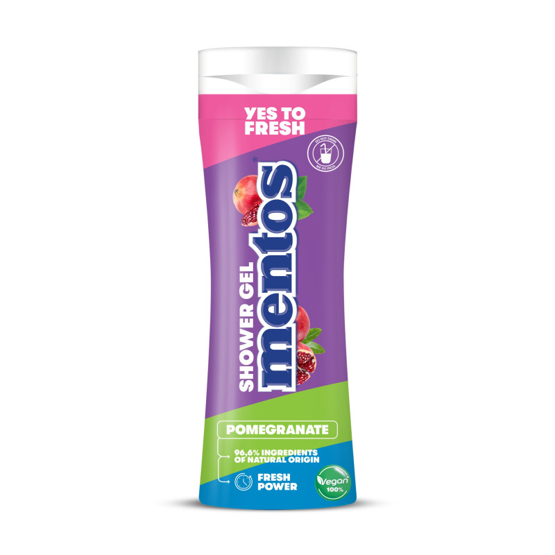 MENTOS Żel pod prysznic i szampon 2w1 Pomergranate 300 ml MENTOS Żel pod prysznic i szampon 2w1 Pomergranate 300 ml