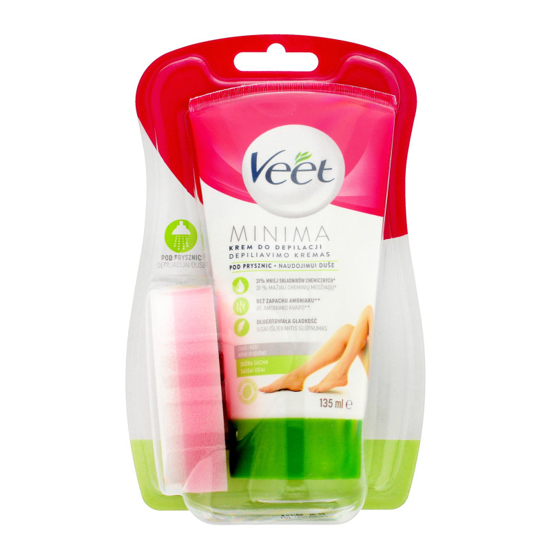 Veet Krem do depilacji skóry pod prysznic Silk & Fresh -  sucha  135ml