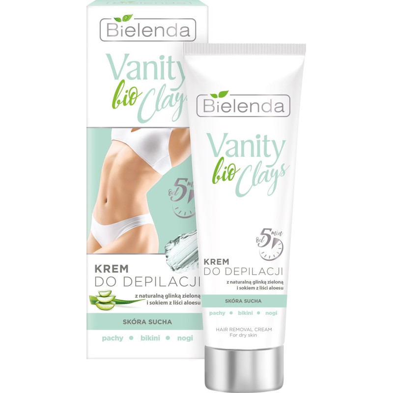 Bielenda Vanity bio Clays Krem do depilacji z zieloną glinką - skóra sucha  100ml