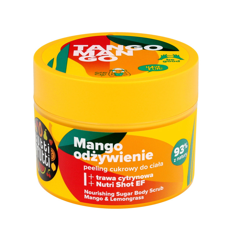 Farmona Tutti Frutti Peeling cukrowy do ciała Mango Odżywienie - Mango&Trawa Cytrynowa 300g