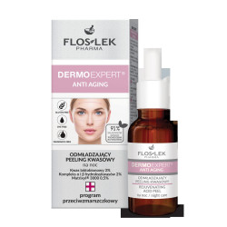 Floslek Pharma Dermo Expert Anti Aging Peeling kwasowy odmładzający na noc 30ml