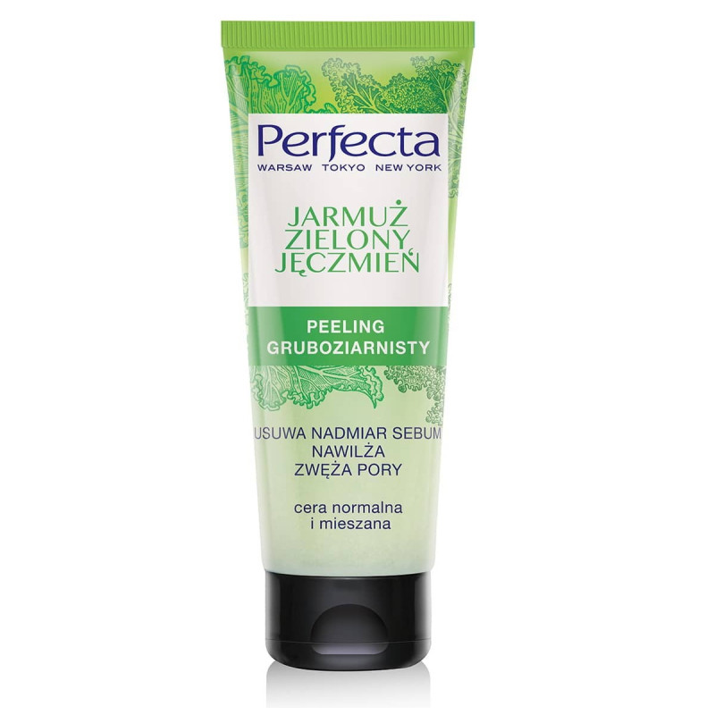 Perfecta Oczyszczanie Peeling gruboziarnisty Jarmuż i Zielony Jęczmień  75ml