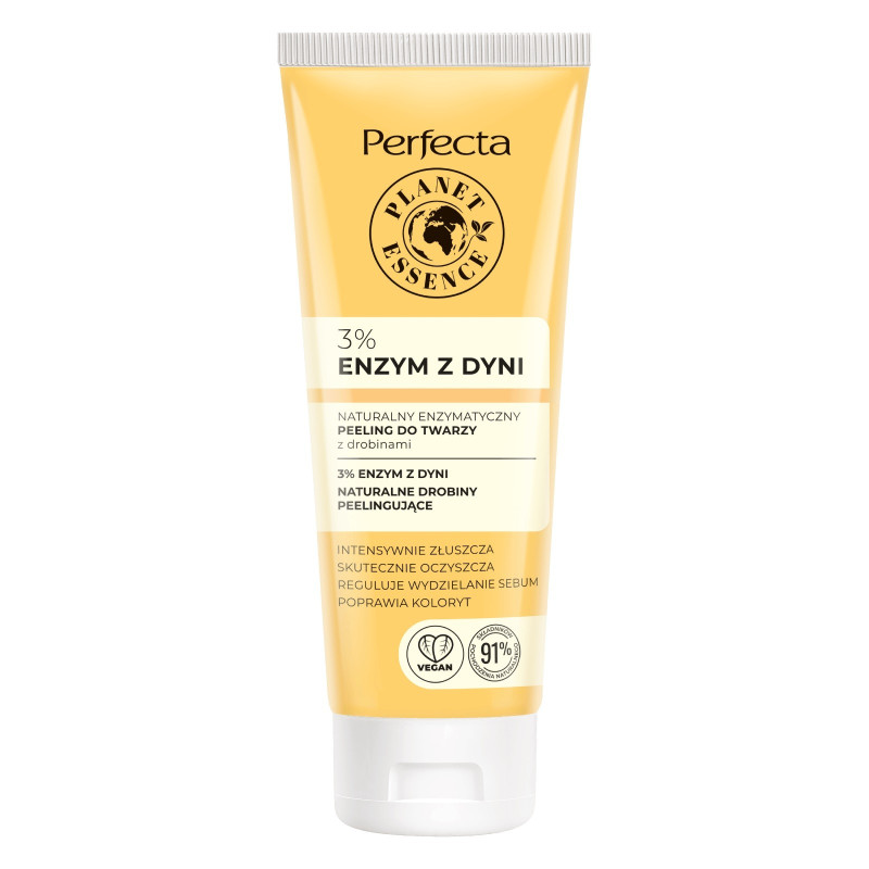 Perfecta Planet Essence Naturalny Enzymatyczny Peeling do twarzy z drobinami - 3% Enzym z Dyni 75ml Perfecta Planet Essence Naturalny Enzymatyczny Peeling do twarzy z drobinami - 3% Enzym z Dyni 75ml