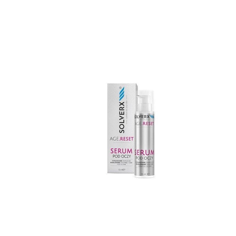 SOLVERX Age.Reset Serum pod oczy - Wygładzanie Zmarszczek & Niwelowanie Opuchnięć i Cieni 15ml