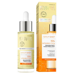 Eveline Face Therapy Professional Serum Shot Kuracja rozświetlająca - 15% Witamina C+Cg  30ml