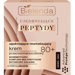 Bielenda Ujędrniające Peptydy 80+ Ujędniająco-Rewitalizujący  Krem przeciwzmarszczkowy na dzień i noc 50ml