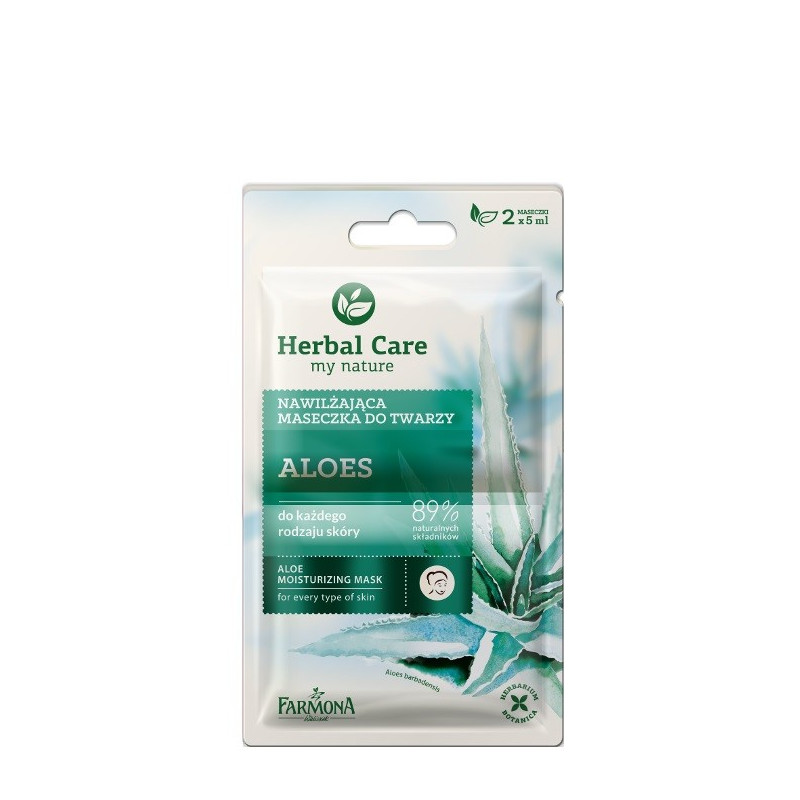 Farmona Herbal Care Maseczka nawilżająca Aloes - saszetka 5ml x 2