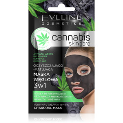 Eveline Cannabis Skin Care Maska węglowa 3w1  7 ml