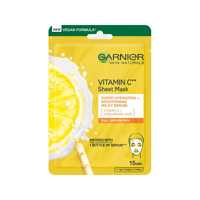 Garnier Skin Naturals Vitamin C Maska na tkaninie intensywnie nawilżająca  28g