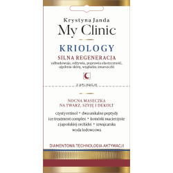 JANDA My Clinic Kriology Nocna Maseczka na twarz,szyję i dekolt - Silna Regeneracja  8ml