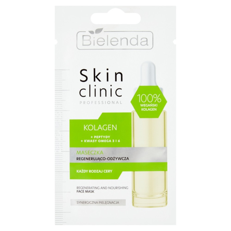 Bielenda Skin Clinic Professional Kolagen Maseczka regenerująco-odżywcza 8g Bielenda Skin Clinic Professional Kolagen Maseczka regenerująco-odżywcza 8g