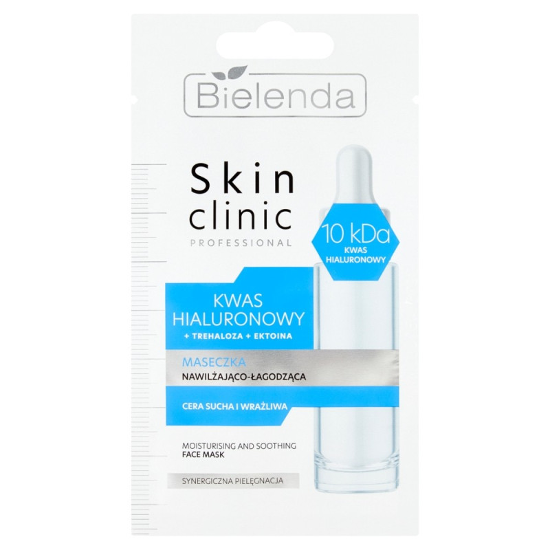 Bielenda Skin Clinic Professional Kwas Hialuronowy Maseczka nawilżająco-łagodząca 8g Bielenda Skin Clinic Professional Kwas Hialuronowy Maseczka nawilżająco-łagodząca 8g