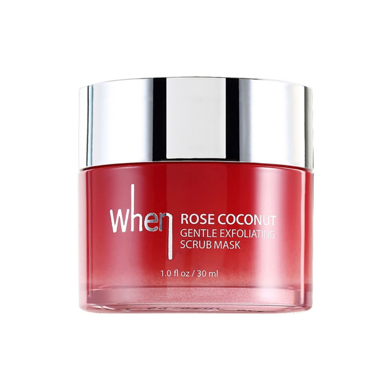 K.WHEN ROSE COCONUT GENTLE EXFOLIATING SCRUB MASK Delikatna złuszczająca maska peelingująca 30 ml