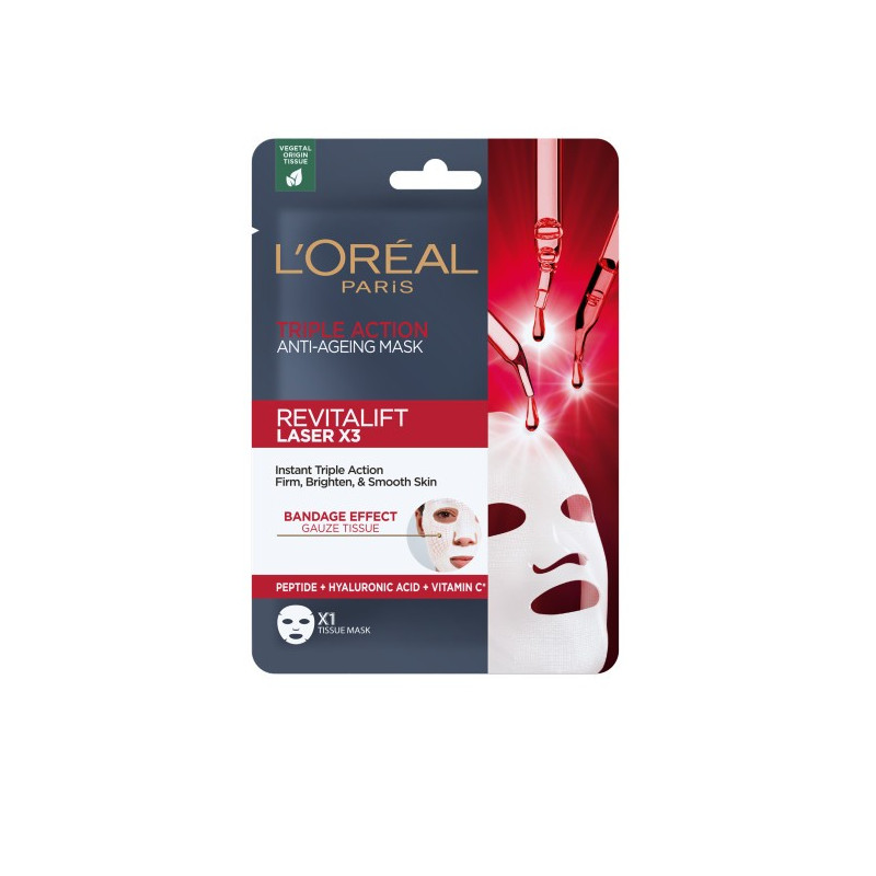 Loreal REVITALIFT LASER X3 Maska przeciwzmarszczkowa w płacie 1szt