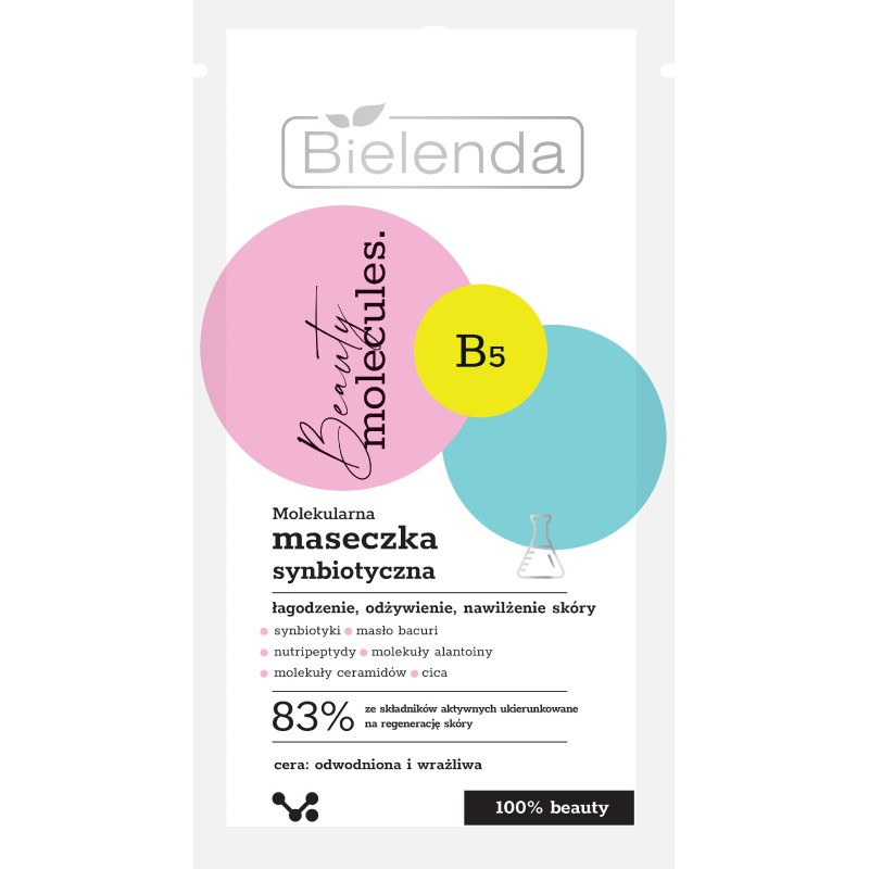Bielenda Beauty Molecules.Molekularna Maseczka synbiotycza - do cery odwodnionej i wrażliwej 8g Bielenda Beauty Molecules.Molekularna Maseczka synbiotycza - do cery odwodnionej i wrażliwej 8g
