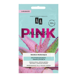 AA Pink Aloes Musująca Maska oczyszczająco-nawilżająca 2x4g