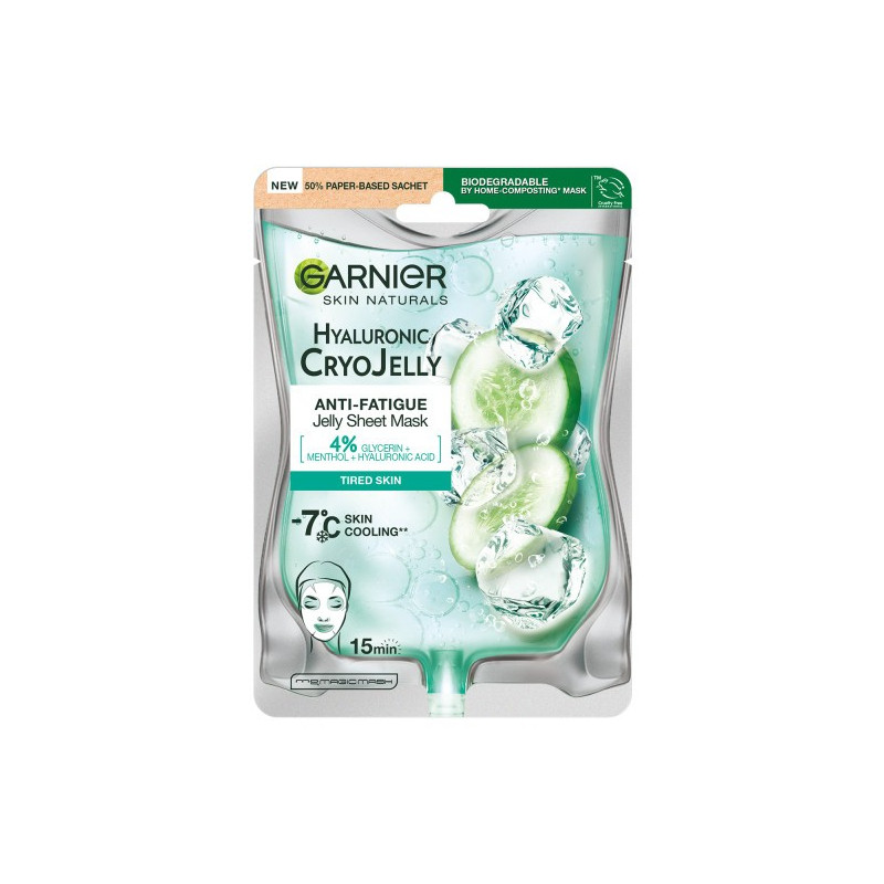 Garnier Skin Naturals Maska żelowa na tkaninie Hyaluronic Cryo Jelly 27g