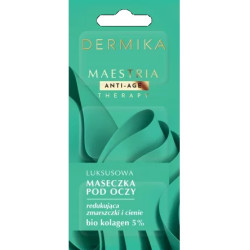 DERMIKA Maestria Anti-Age Therapy Luksusowa Maseczka pod oczy redukująca zmarszczki i cienie - bio kolagen 5%  3x1.5ml