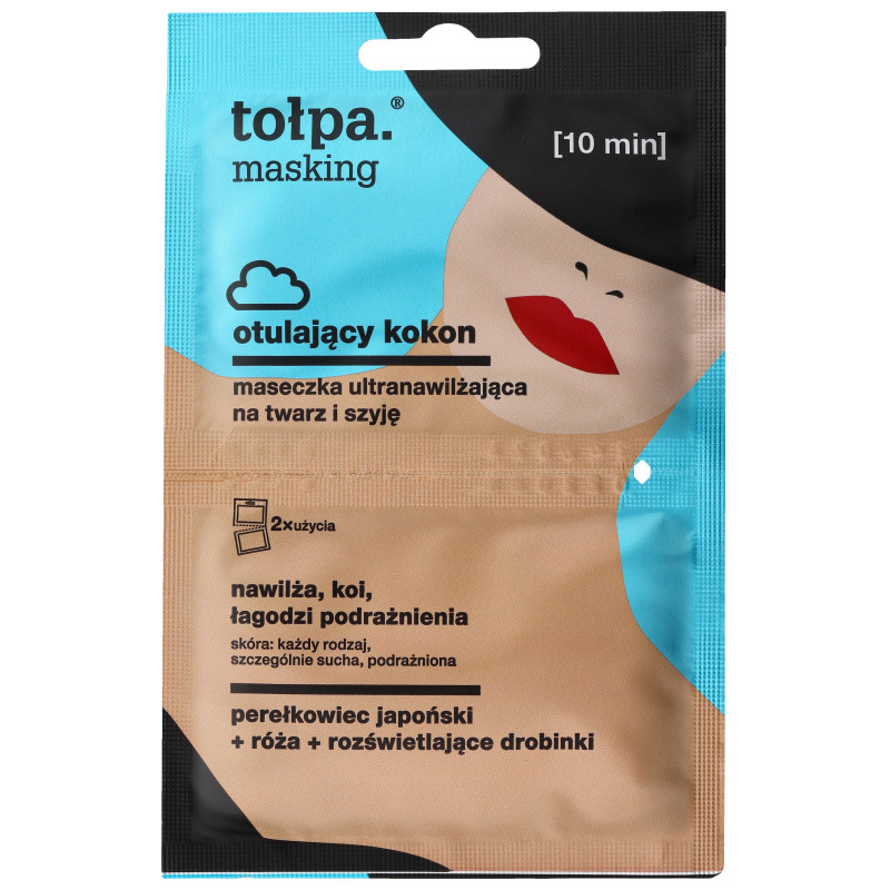 TOŁPA Masking Maseczka ultranawilżająca na twarz i szyję - otulający kokon 5ml x 2