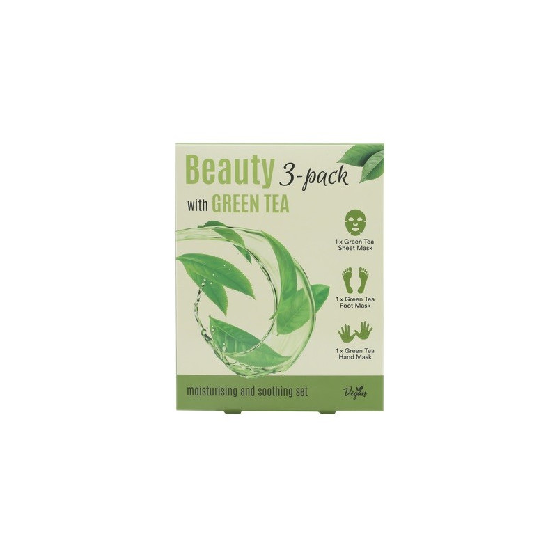 ECHOLUX Beauty 3w1 Green Tea Zestaw maseczek do ciała