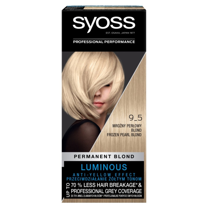 Schwarzkopf Syoss Farba do włosów Mroźny Perłowy Blond nr 9-5 1op. Schwarzkopf Syoss Farba do włosów Mroźny Perłowy Blond nr 9-5 1op.