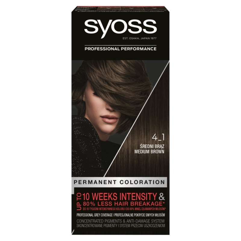 Schwarzkopf Syoss Farba do włosów Średni Brąz nr 4-1  1op.