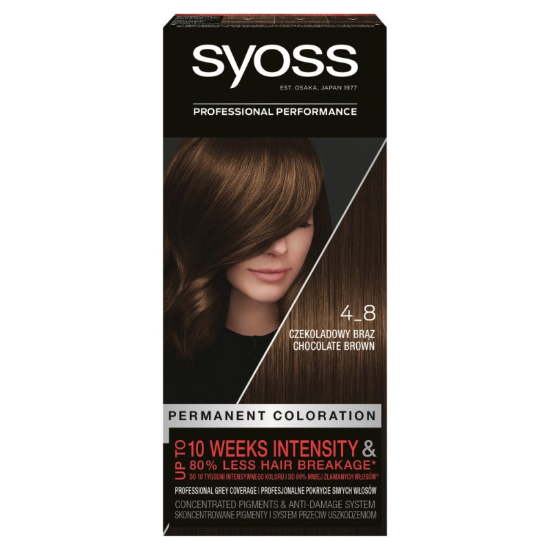 Schwarzkopf Syoss Farba do włosów Czekoladowy Brąz nr 4-8  1op.