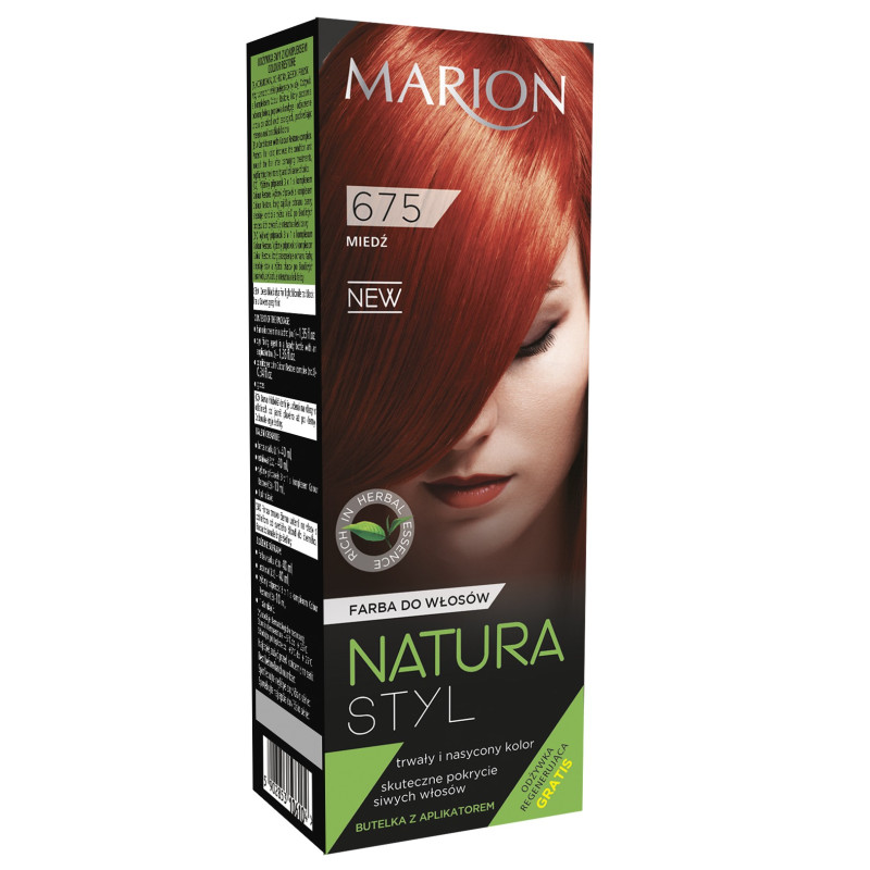 Marion Farba do włosów Natura Styl nr 675 miedź Marion Farba do włosów Natura Styl nr 675 miedź