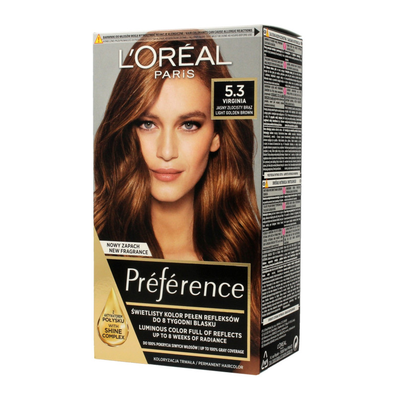 Loreal Farba Recital Preference G 5.3 Jasny Brąz Złocisty Loreal Farba Recital Preference G 5.3 Jasny Brąz Złocisty