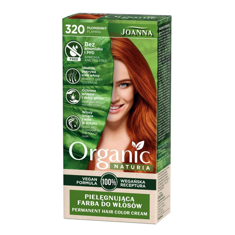 Joanna Naturia Organic Vegan Farba nr 320 Płomienny 1 op.