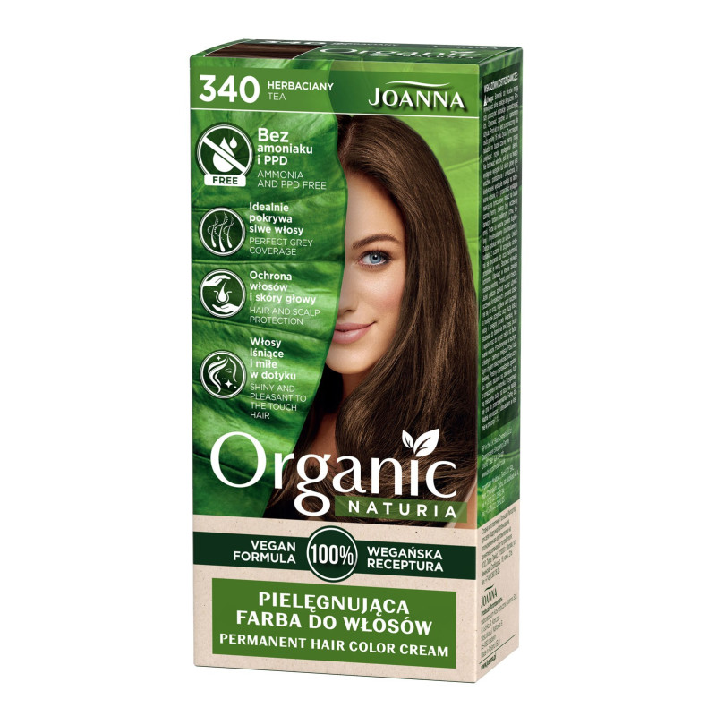 Joanna Naturia Organic Vegan Farba nr 340 Herbaciany 1 op.