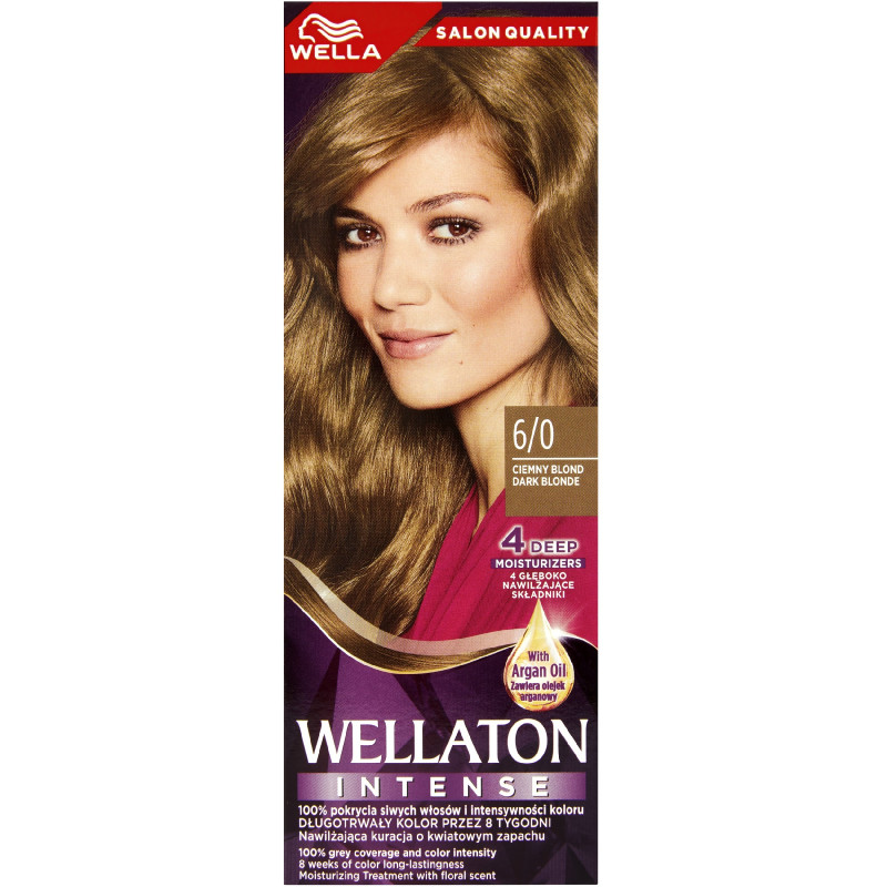 WELLA Wellaton Intense Farba do włosów 6/0 - Ciemny Blond 1op. WELLA Wellaton Intense Farba do włosów 6/0 - Ciemny Blond 1op.