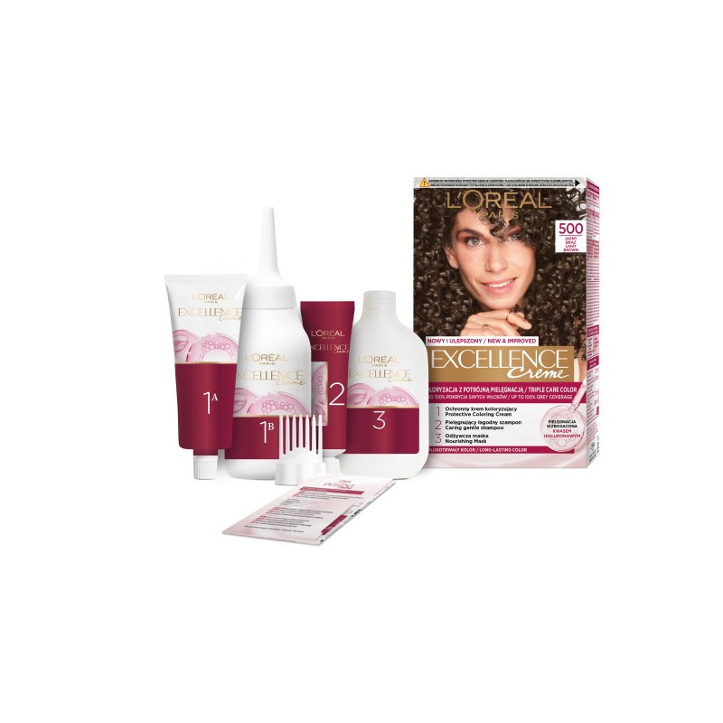LOREAL Excellence Creme Farba do włosów 5 Jasny brąz LOREAL Excellence Creme Farba do włosów 5 Jasny brąz
